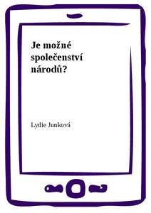 Obálka Je možné společenství národů?