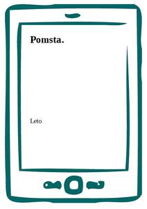 Obálka Pomsta.