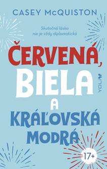 Obálka Červená, biela a kráľovská modrá