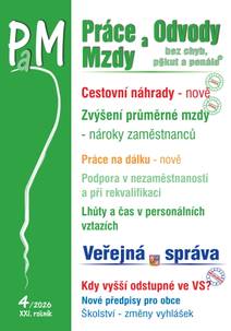 Obálka PaM č. 4 / 2026 - Cestovní náhrady - nově