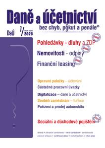 Obálka DaÚ č. 7 / 2026 - Pohledávky – dluhy a ZDP