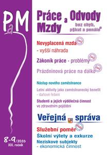 Obálka PaM č. 8-9 / 2026 - Vyšší náhrada za nevyplacenou mzdu