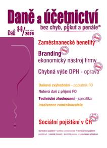Obálka DaÚ č. 8-9 / 2026 - Zaměstnanecké benefity a DPH