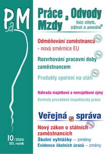 Obálka PaM č. 10 / 2026 - Odměňování zaměstnanců – změny podle nové směrnice EU
