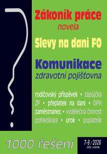 Obálka 1000 řešení č. 7-8 / 2026 - Zákoník práce po novelách