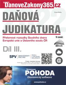 Obálka Daňová judikatura (III.)