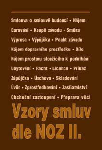 Obálka Vzory smluv dle NOZ II.
