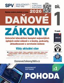 Obálka Daňové zákony 2026 (Díl 1.)