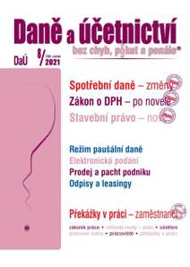 Obálka Daně a účetnictví 8/2021