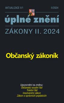 Obálka Aktualizace II/1 / 2024 - Občanský zákoník