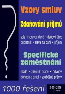 Obálka 1000 řešení č. 9-10 / 2026 - Vzory smluv – daňové řízení