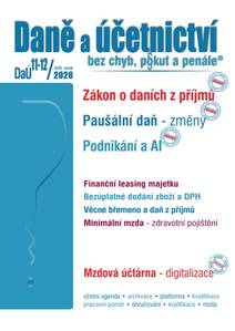 Obálka DaÚ č. 11-12 / 2026 - Paušální daň – změny v roku 2027