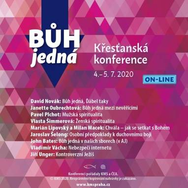 Audiokniha Křesťanská konference 2020 - Bůh jedná - David Novák, Janette Oubrechtová, Vlasta Šimmerová, Pavel Plchot, Marián Lipovský a Milan Macek, Jaroslav Šelong, John Bates, Vladimír Vácha, Jiří Unger, David Novák, Janette Oubrechtová, Vlasta Šimmerová, Pavel Plchot, Marián Lipovský a Milan Macek, Jaroslav Šelong, John Bates, Vladimír Vácha, Jiří Unger
