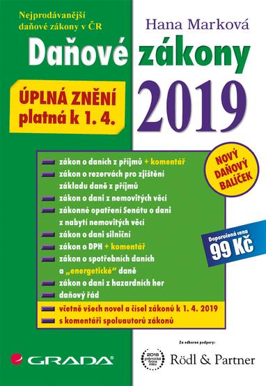 E-kniha Daňové zákony 2019 - Hana Marková
