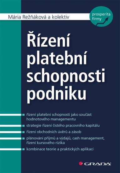 E-kniha Řízení platební schopnosti podniku - Mária Režňáková