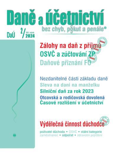 E-kniha DaÚ č. 2 / 2024 - Daňové přiznání FO - Ing. Václav Benda, Ing. Martin Děrgel, Ing. Ivan Macháček