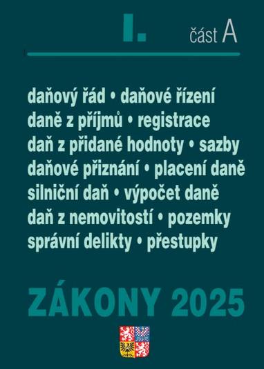 E-kniha Zákony I. A / 2025 - Daňové zákony - Sbírka zákonů