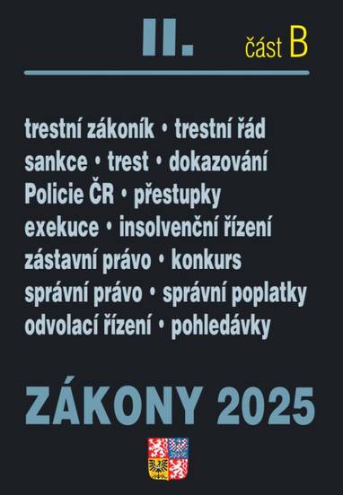 E-kniha Zákony II. B / 2025 - Trestní právo - Sbírka zákonů