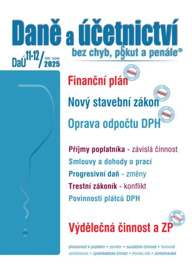 E-kniha DaÚ č. 11-12 / 2026 - Finanční plán - Ing. Václav Benda, Ing. Martin Děrgel, Ing. Antonín Daněk, Ing. Ivan Macháček