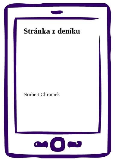 E-kniha Stránka z deníku - Norbert Chromek