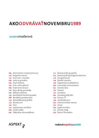 E-kniha Ako odvrávať novembru 1989 - Zuzana Maďarová