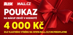 voucher Mall v hodnotě 4000 Kč dle výběru na www.mall.cz/cncpredplatne