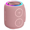 Sencor SIRIUS 2 MINI RŮŽOVÝ - Bluetooth reproduktor - aktivní, o výkonu 16W, frekvenční rozsah od 60 Hz do 20000 Hz, Bluetooth 5.0, mikrofon, certifikace IPX7, výdrž baterie 7 h, voděodolný reproduktor se stupněm krytí IPX7. Kryt reproduktoru z prémiové tkaniny, funkce TWS