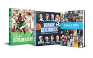Balíček knih Fotbalové devadesátky, Branky, děti, rodiče a Hovory o světě. Čeká vás pestrá kombinace sportu, příběhů a zajímavých pohledů na život i svět kolem nás.