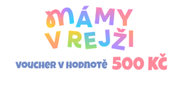 Mámy v rejži - Voucher v hodnotě 500 Kč. K využití na webu mamyvrejzi.eu nebo v kamenné prodejně. Voucher bude zaslaný na email uvedený v objednávce.