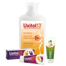 Balíček produktů Uxitol -  obsahující balzám na ruce (50 ml), tělové mléko (250 ml) a balzám na paty (50 ml)