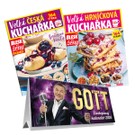 Balíček kuchařek - Velká česká kuchařka a Velká hrníčková kuchařka + Stolní kalednář Karel Gott 2026