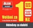 Dárek BLESKmobil SIM karta v hodnotě 150 Kč s přednabitým kreditem 150 Kč