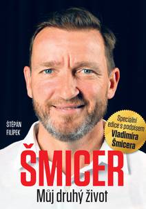 Obálka Šmicer Můj druhý život s podpisem Vladimíra Šmicera