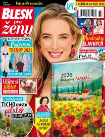 Obálka Blesk pro ženy č.37/2025 s Diářem na rok 2026