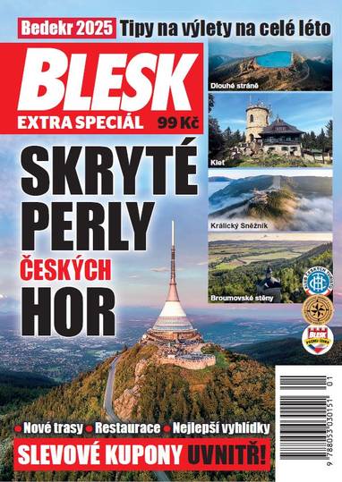 Kniha Bedekr 2025 SKRYTÉ PERLY ČESKÝCH HOR