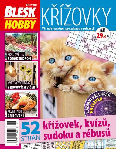 Časopis Blesk Hobby KŘÍŽOVKY - 8/2025 - CZECH NEWS CENTER a. s.