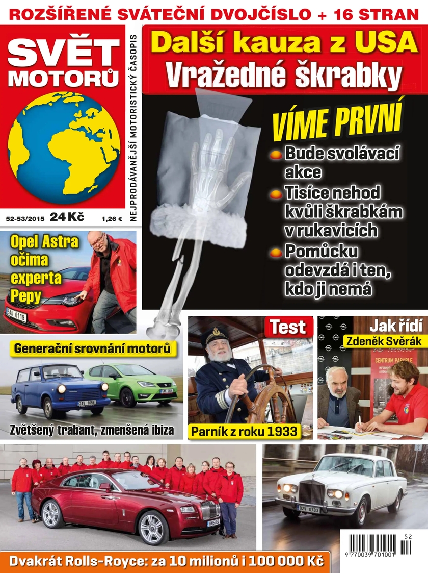 E-magazín SVĚT MOTORŮ - 52-53/15 - CZECH NEWS CENTER a. s.