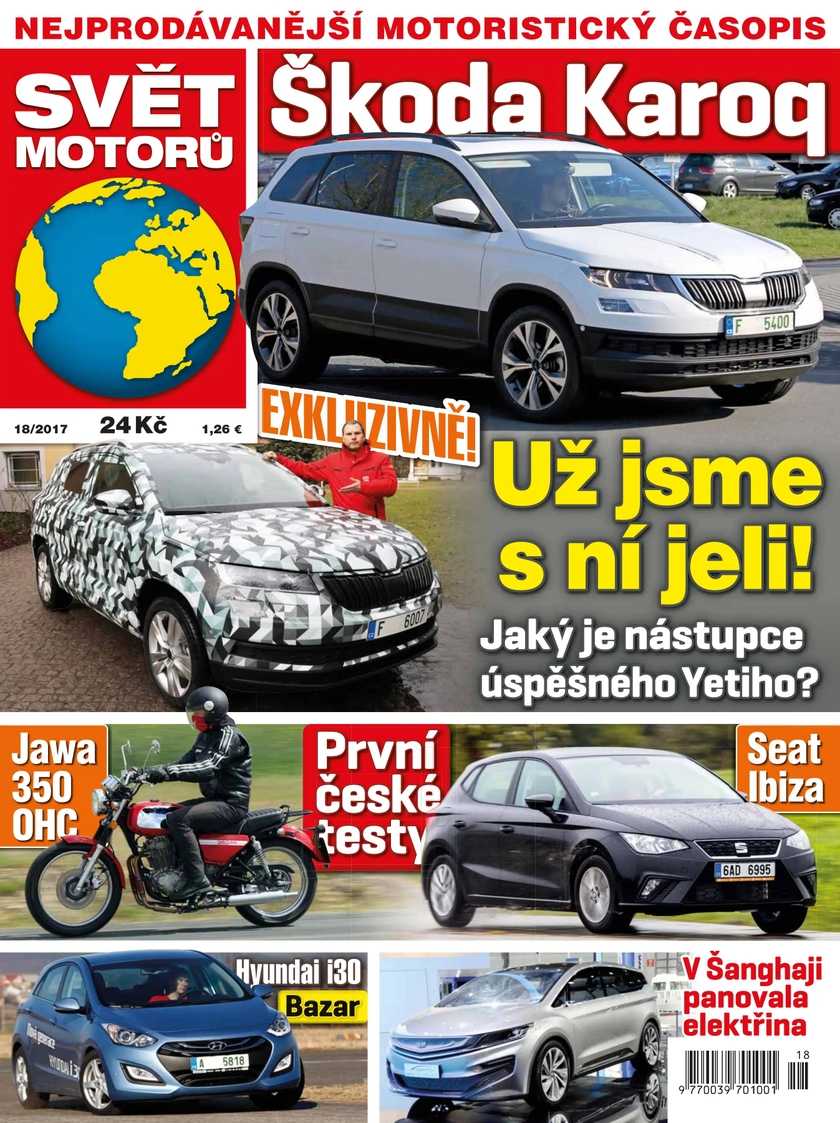 E-magazín SVĚT MOTORŮ - 18/17 - CZECH NEWS CENTER a. s.