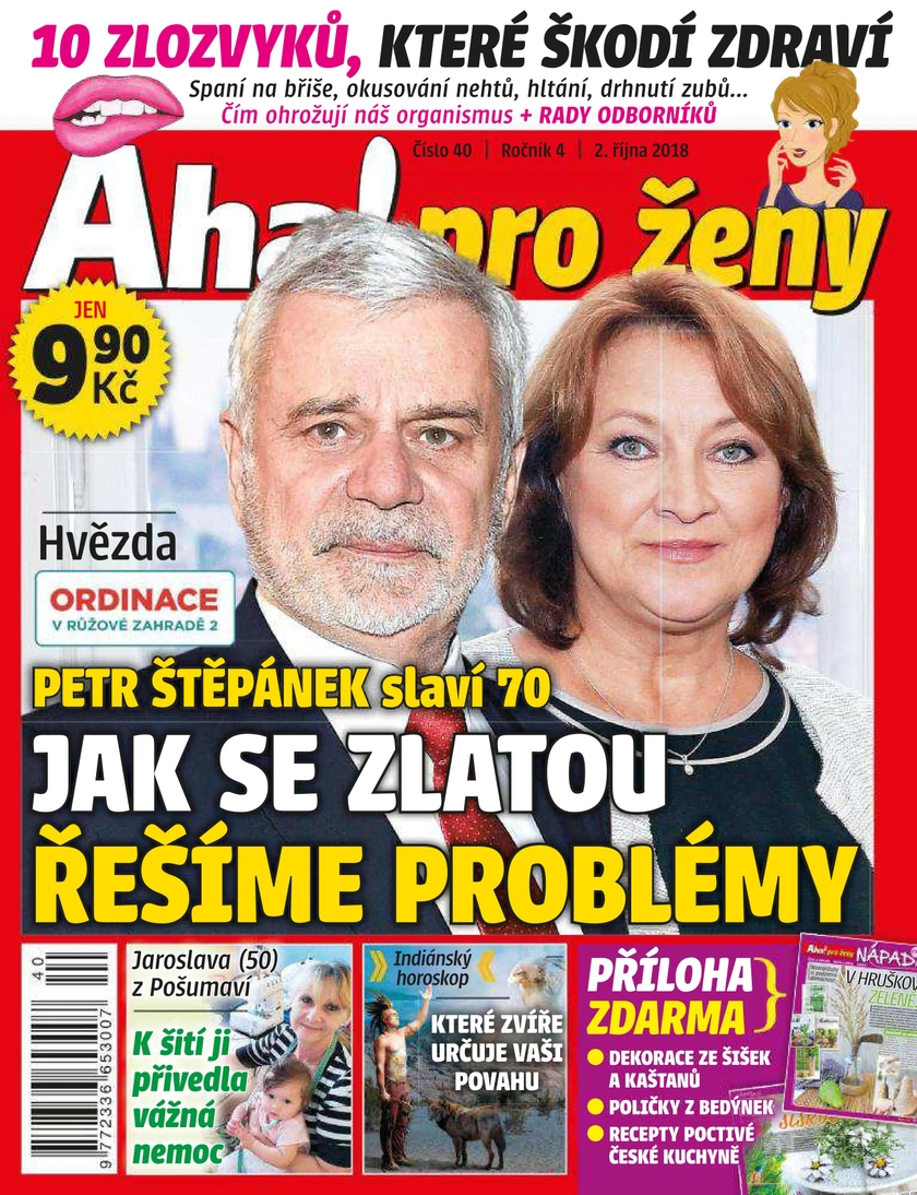 E-magazín Aha! pro ženy - 40/18 - CZECH NEWS CENTER a. s.