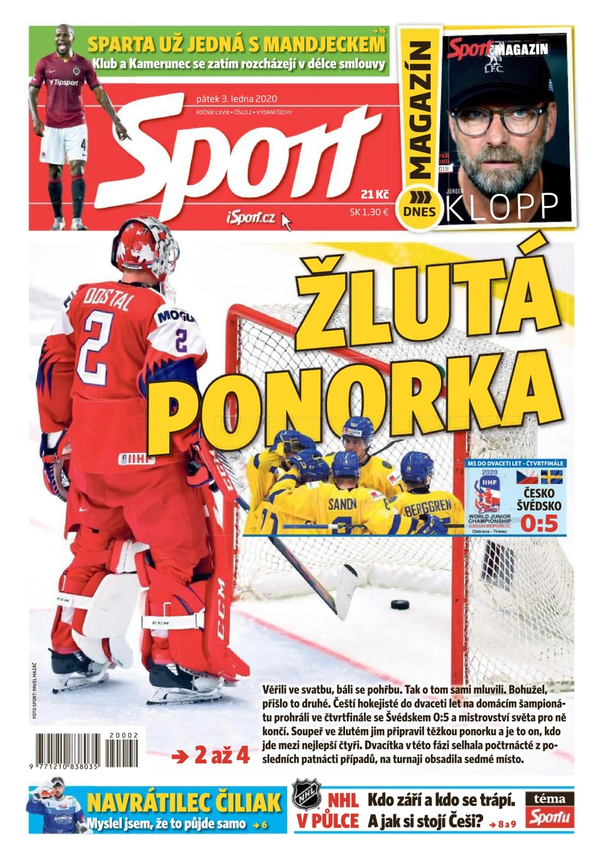 E-magazín Sport - 3.1.2020 - CZECH NEWS CENTER a. s.