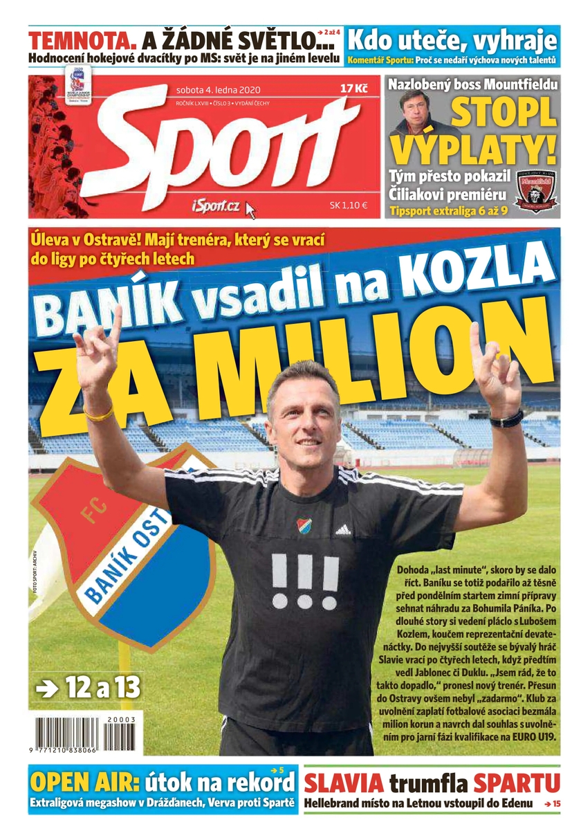 E-magazín Sport - 4.1.2020 - CZECH NEWS CENTER a. s.