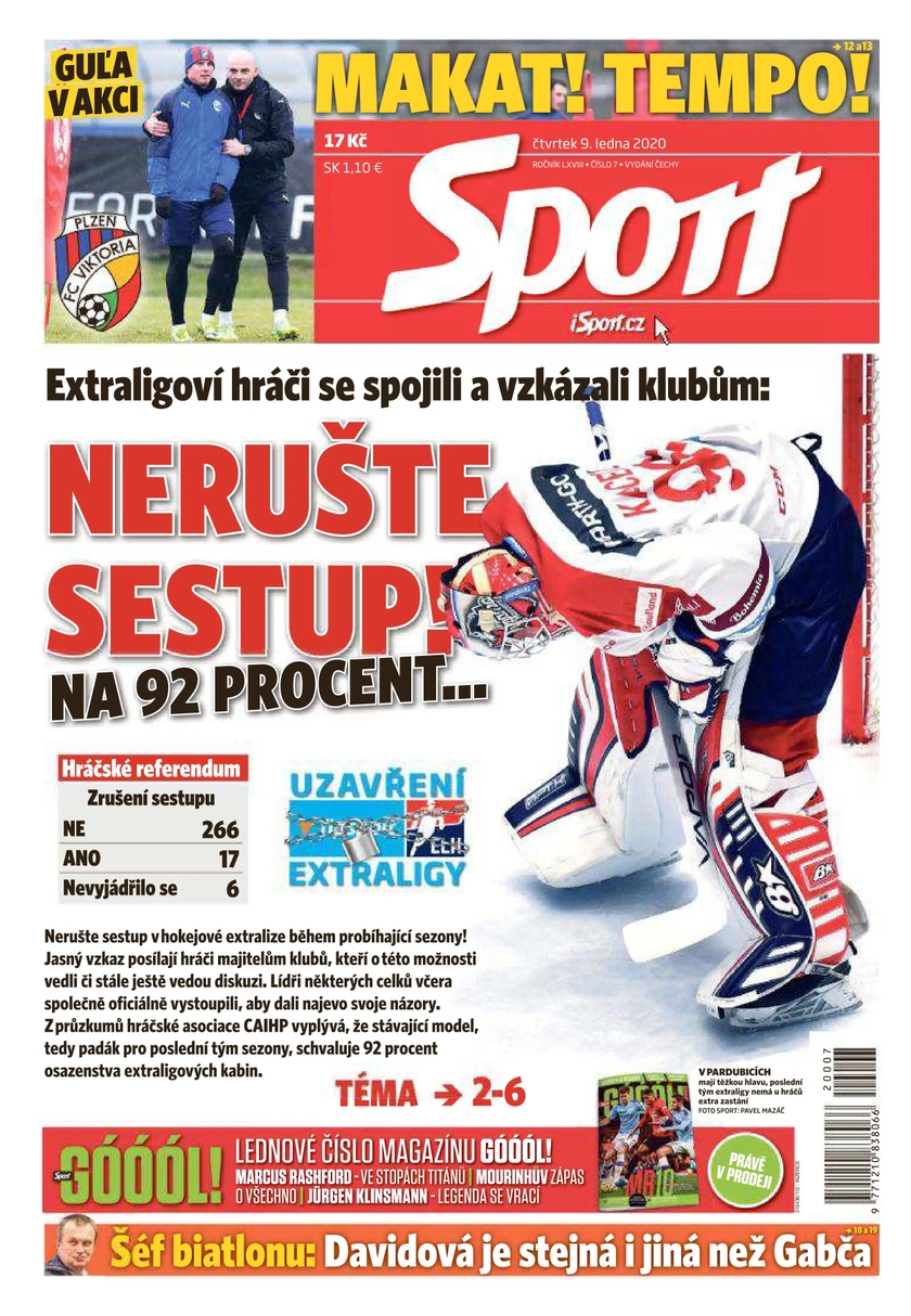 E-magazín Sport - 9.1.2020 - CZECH NEWS CENTER a. s.
