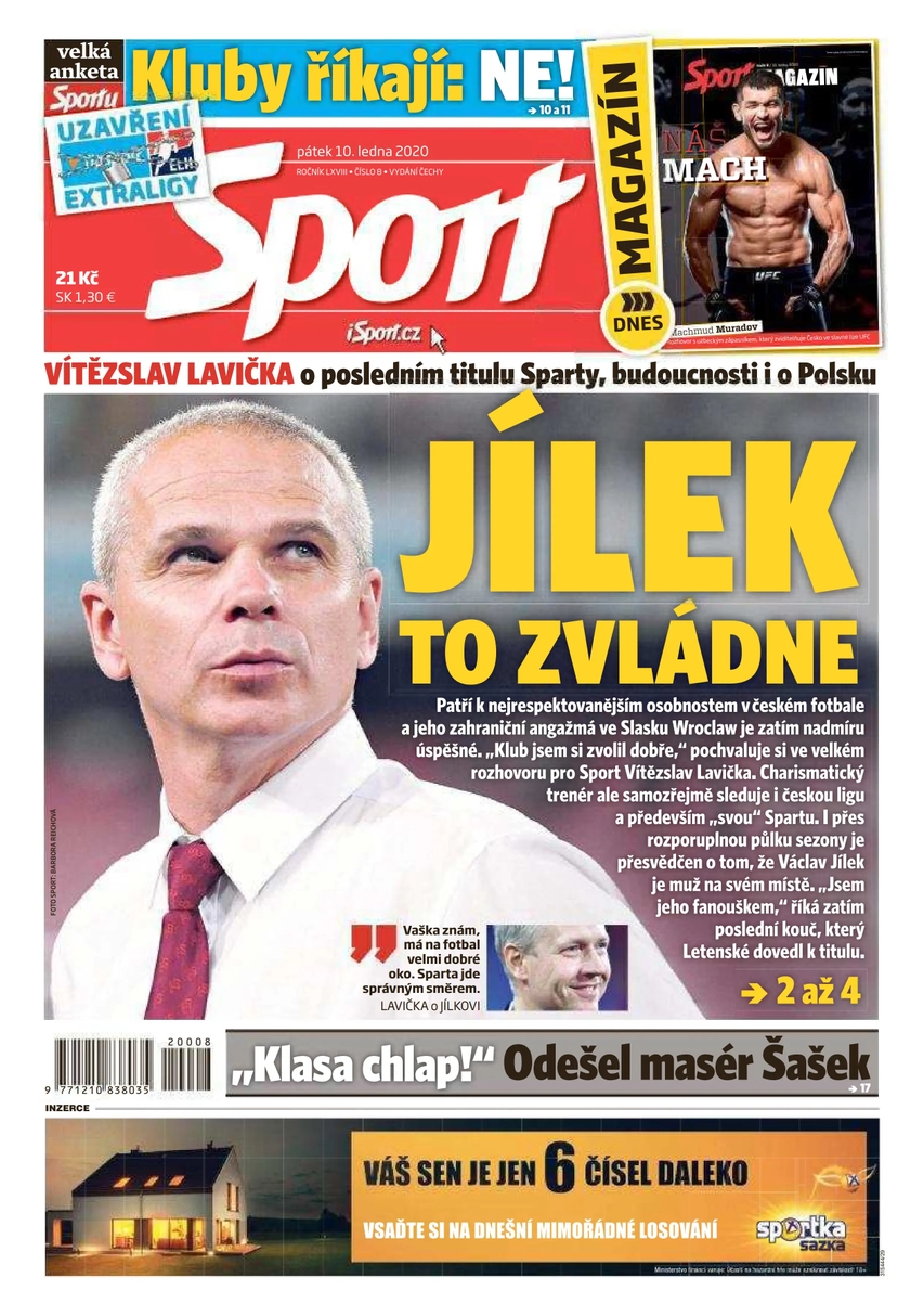 E-magazín Sport - 10.1.2020 - CZECH NEWS CENTER a. s.