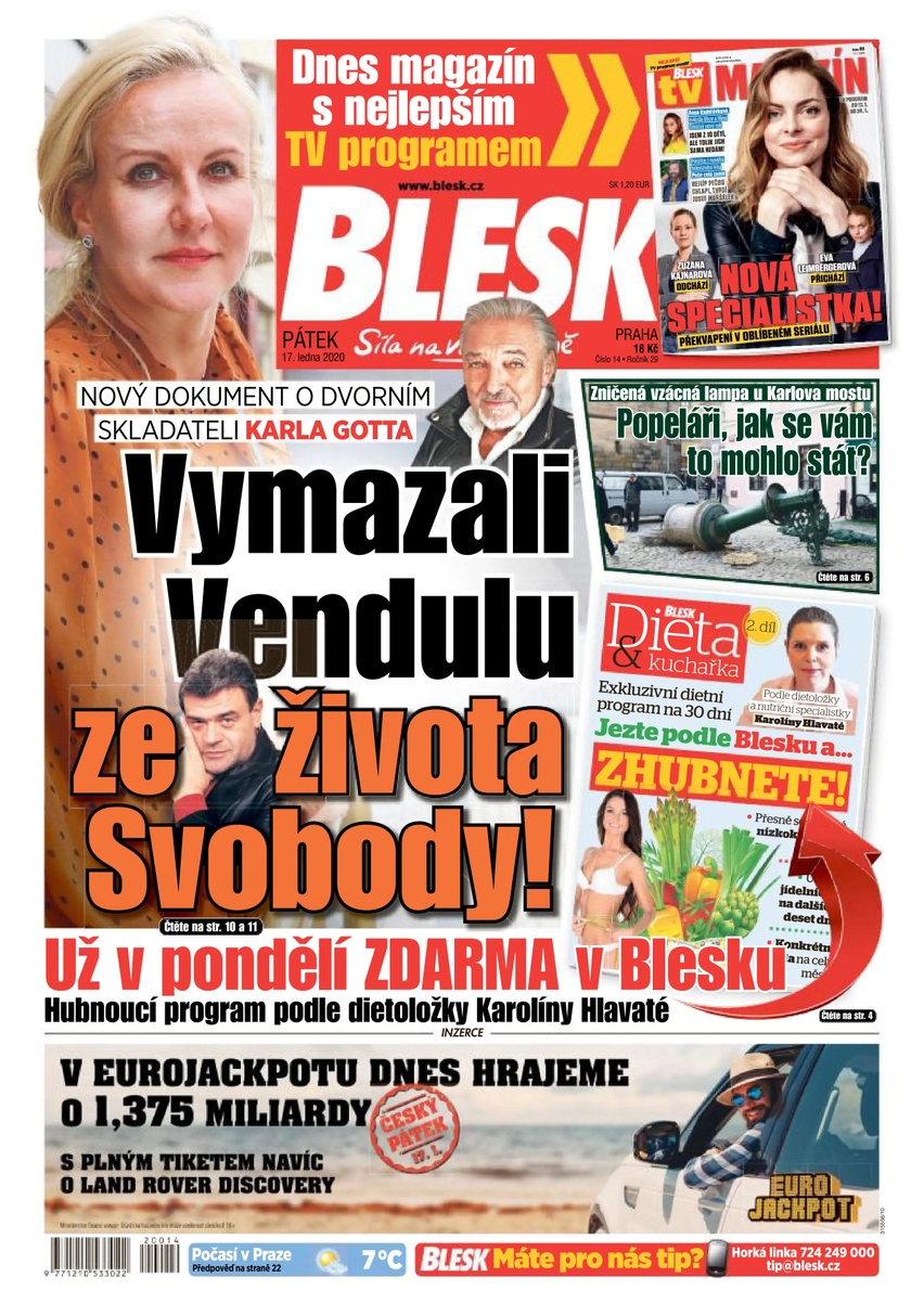 E-magazín BLESK - 17.1.2020 - CZECH NEWS CENTER a. s.