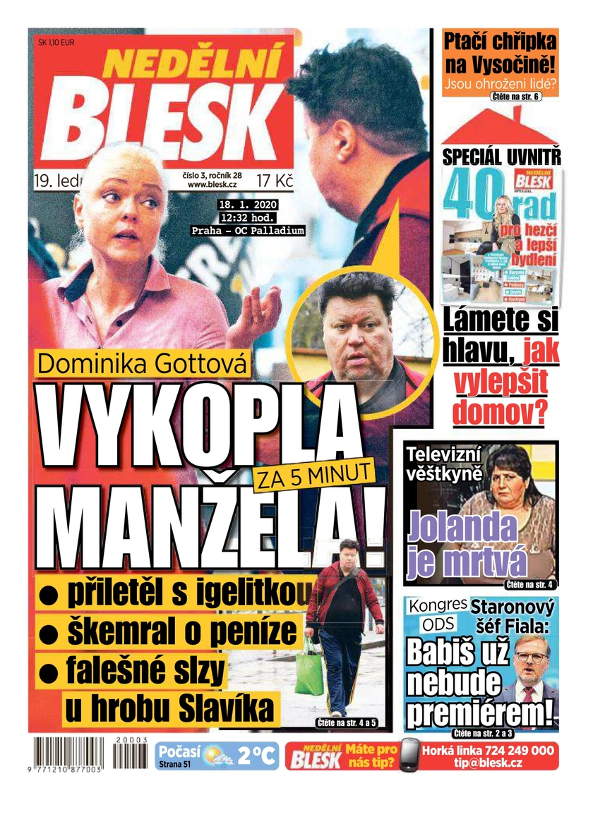 E-magazín NEDĚLNÍ BLESK - 3/2020 - CZECH NEWS CENTER a. s.