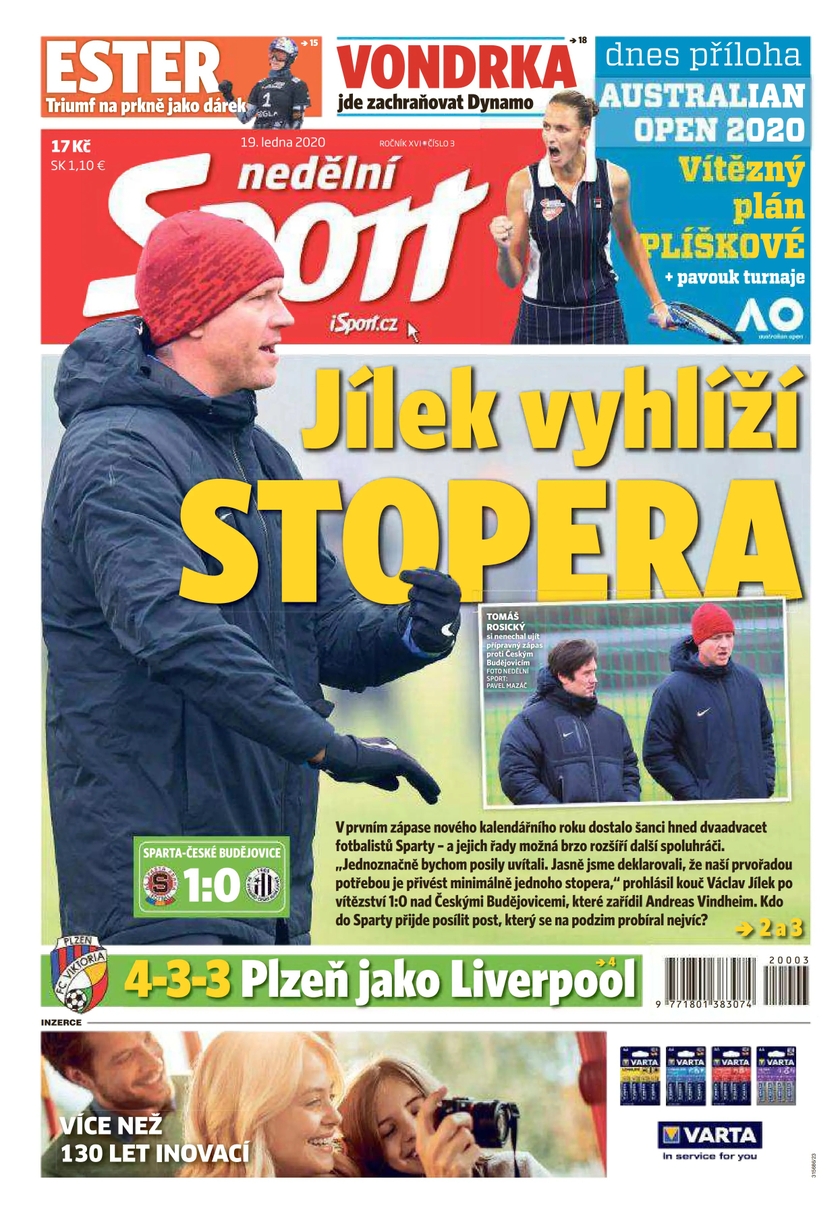 E-magazín nedělní Sport - 3/2020 - CZECH NEWS CENTER a. s.