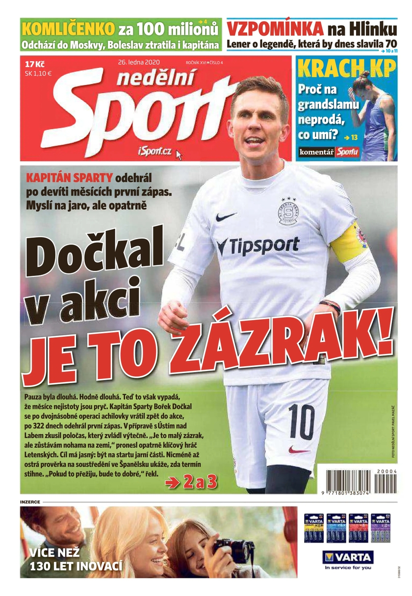 E-magazín nedělní Sport - 4/2020 - CZECH NEWS CENTER a. s.