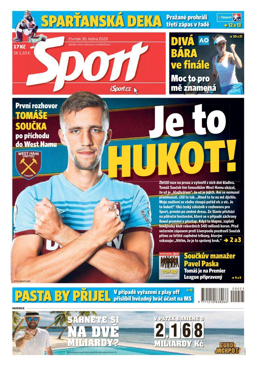 E-magazín Sport - 30.1.2020 - CZECH NEWS CENTER a. s.