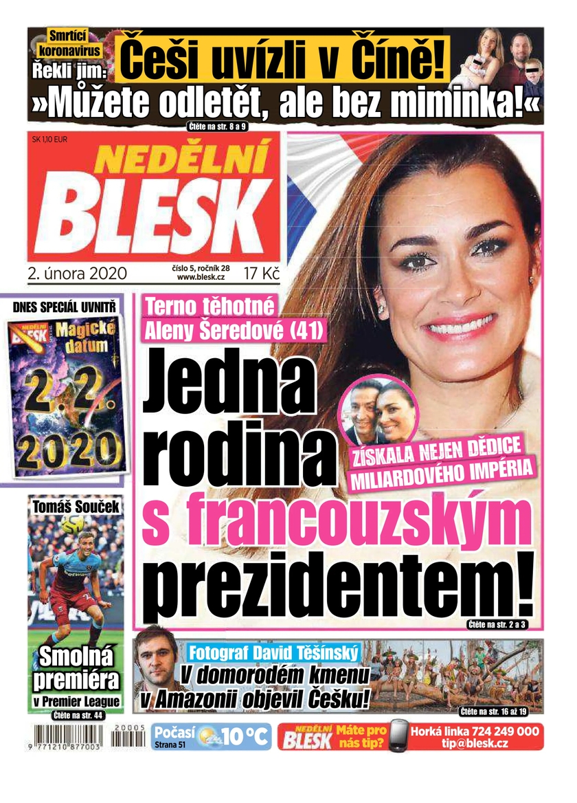 E-magazín NEDĚLNÍ BLESK - 5/2020 - CZECH NEWS CENTER a. s.