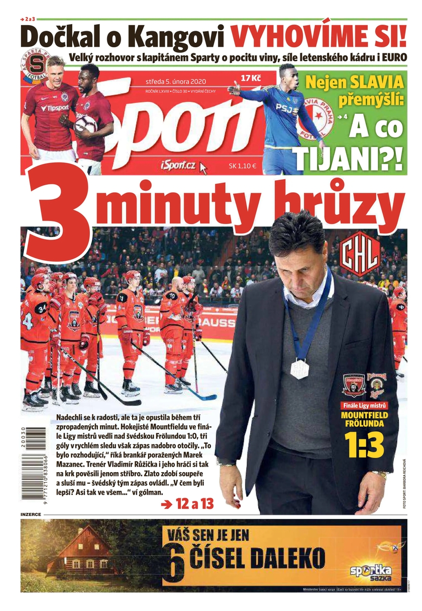 E-magazín Sport - 5.2.2020 - CZECH NEWS CENTER a. s.